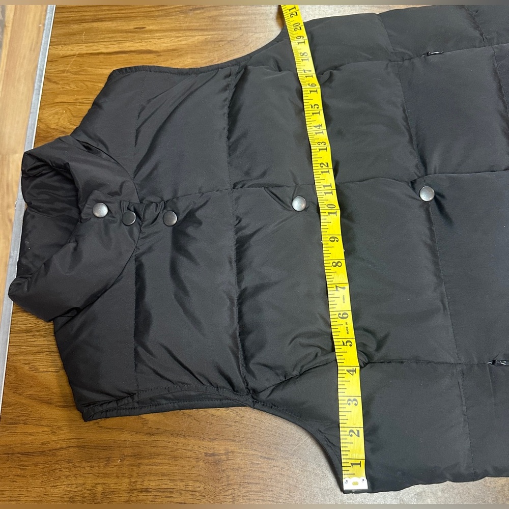 J. Jill, Black Down Filled Quilted Puffer Vest Women’s Size Medium - Picture 5 of 7